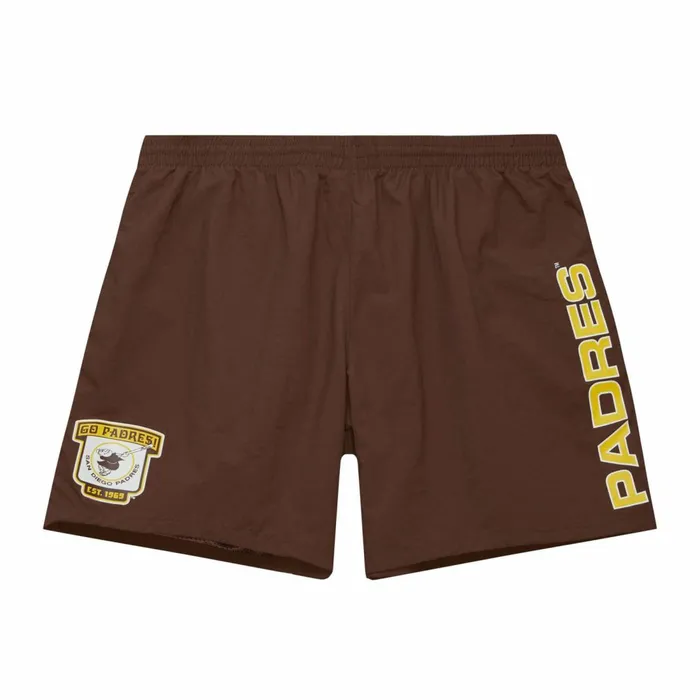 Men039s Shorts Mitchell and Ness Team Heritage Woven Short San Diego Padres