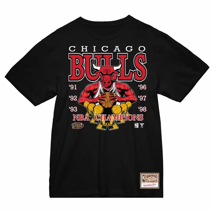 Men039s TShirts and Tops Mitchell and Ness Finals Tee Chicago Bulls
