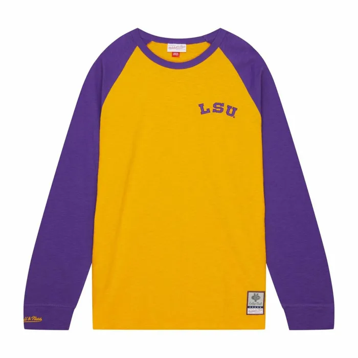 Men039s TShirts and Tops Mitchell and Ness Legendary Slub LS Tee Louisiana State University Men039s TShirts and Tops Mitchell and Ness Legendary Slub LS Tee Louisiana State University