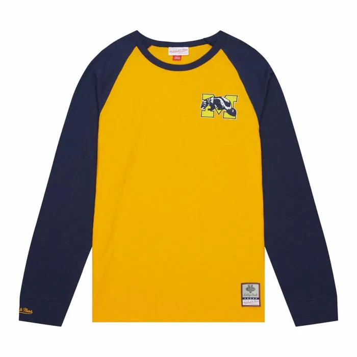 Men039s TShirts and Tops Mitchell and Ness Legendary Slub LS Tee University Of Michigan Men039s TShirts and Tops Mitchell and Ness Legendary Slub LS Tee University Of Michigan