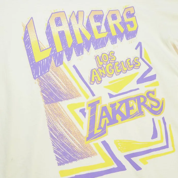 Men039s TShirts and Tops Mitchell and Ness Sidewalk Sketch SS Tee HWC Los Angeles Lakers Men039s TShirts and Tops Mitchell and Ness Sidewalk Sketch SS Tee HWC Los Angeles Lakers