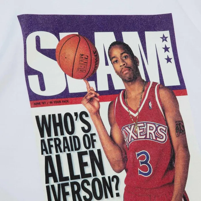 Men039s TShirts and Tops Mitchell and Ness Slam Cover Philadelphia 76ers Allen Iverson Men039s TShirts and Tops Mitchell and Ness Slam Cover Philadelphia 76ers Allen Iverson