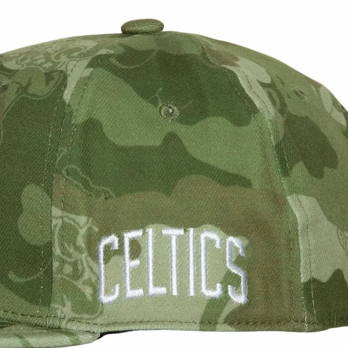 Men039sWomen039s Fitted 163 Styles Mitchell and Ness Ghost Camo Stretch Fitted HWC Boston Celtics Men039sWomen039s Fitted 163 Styles Mitchell and Ness Ghost Camo Stretch Fitted HWC Boston Celtics