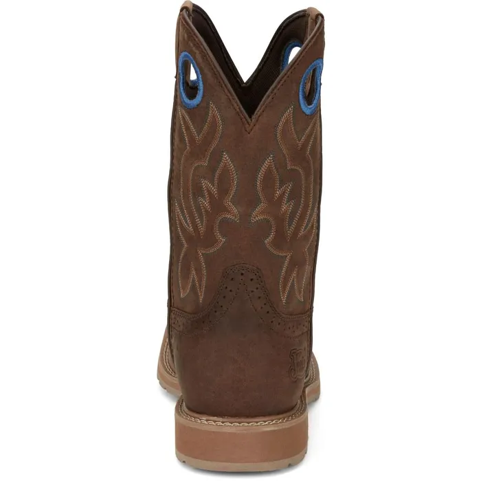 MEN All Around 11034 Waterproof Walnut Justin Boots Work