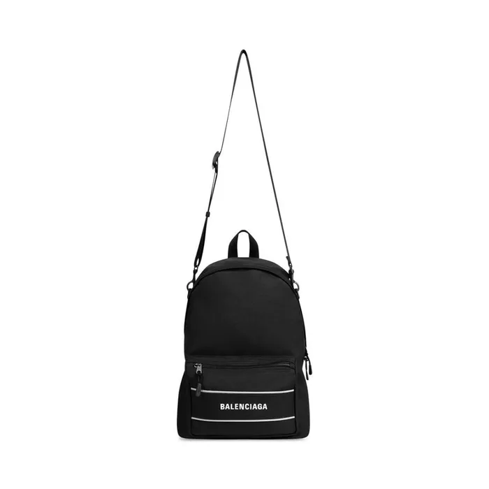 Men Backpacks Balenciaga Sport Crossbody Backpack In Blackwhite