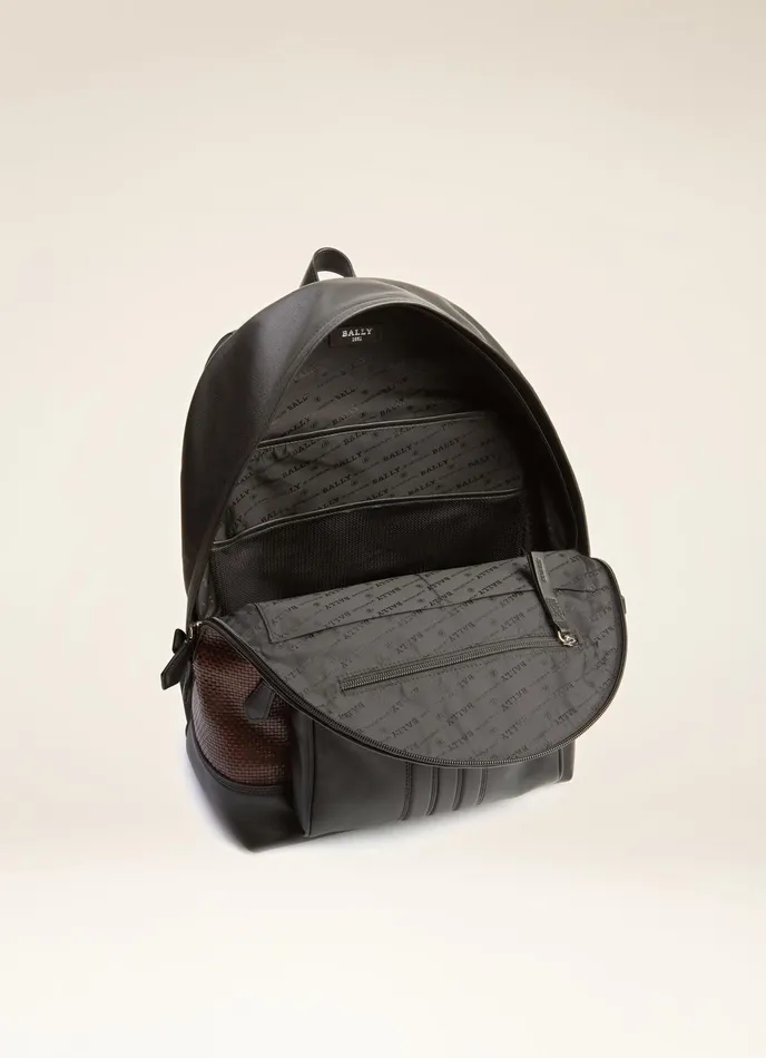 Men Bally Backpacks Harper 8211 Leather Backpack In Brown and Black