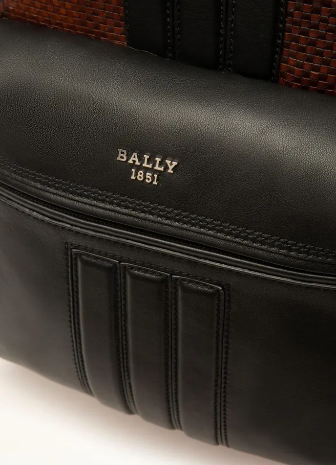 Men Bally Backpacks Harper 8211 Leather Backpack In Brown and Black