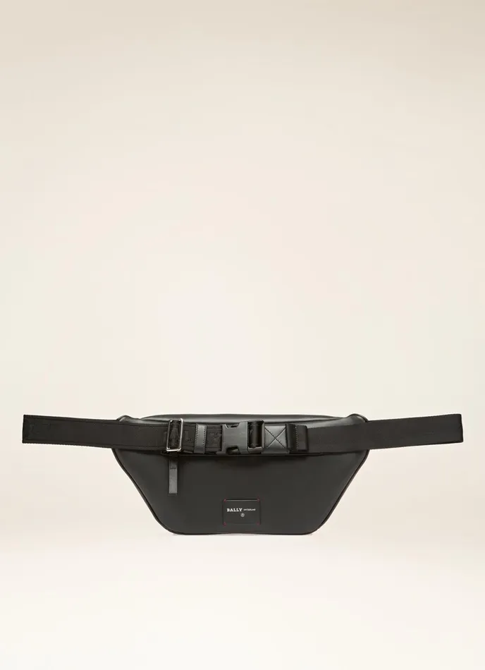 Men Bally Belt Bags Hakab 8211 Leather Bum Bag In Black
