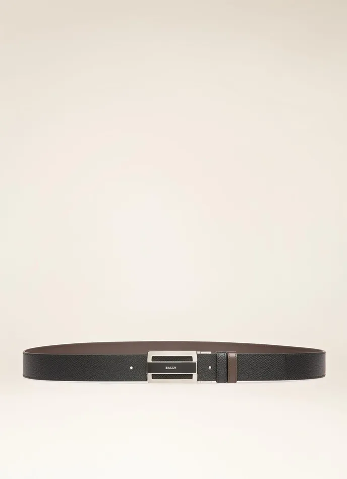 Men Bally Belts Fabazia 8211 Leather 35mm Belt In Black and Brown
