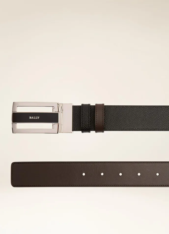 Men Bally Belts Fabazia 8211 Leather 35mm Belt In Black and Brown