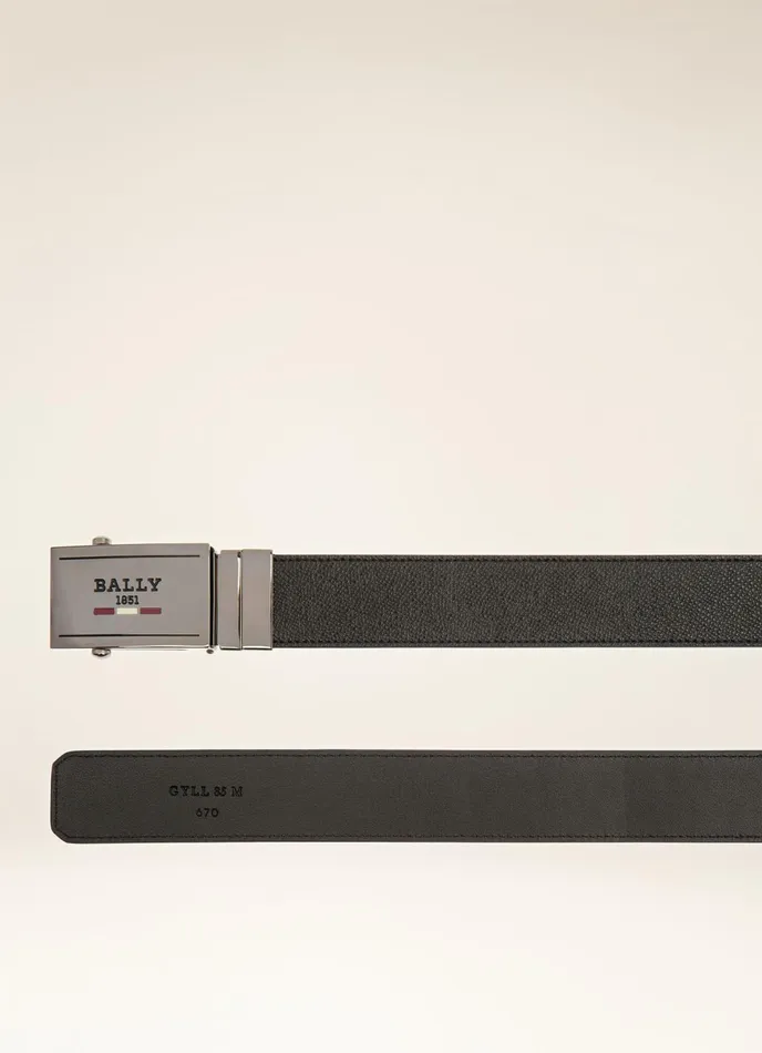 Men Bally Belts Gyll 8211 Leather 35mm Belt In Black