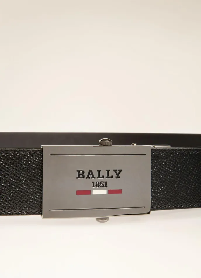 Men Bally Belts Gyll 8211 Leather 35mm Belt In Black