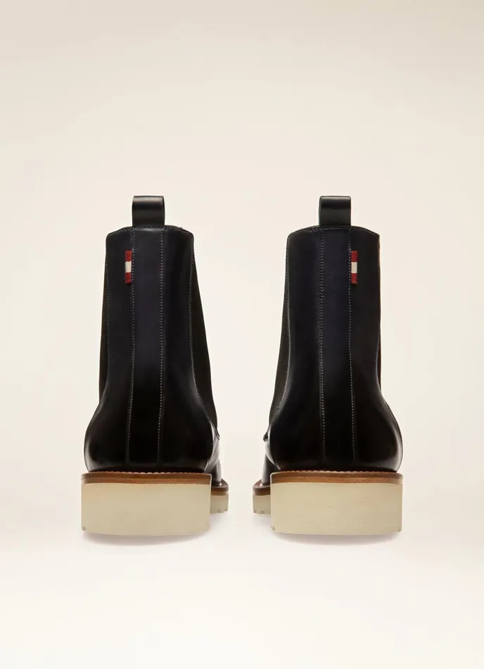 Men Bally Boots Noiry 8211 Leather Boots In Navy