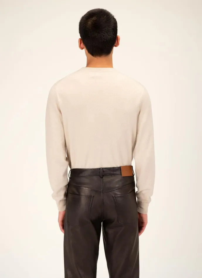 Men Bally Knitwear Cashmere Sweater 8211 Cashmere Top In Natural