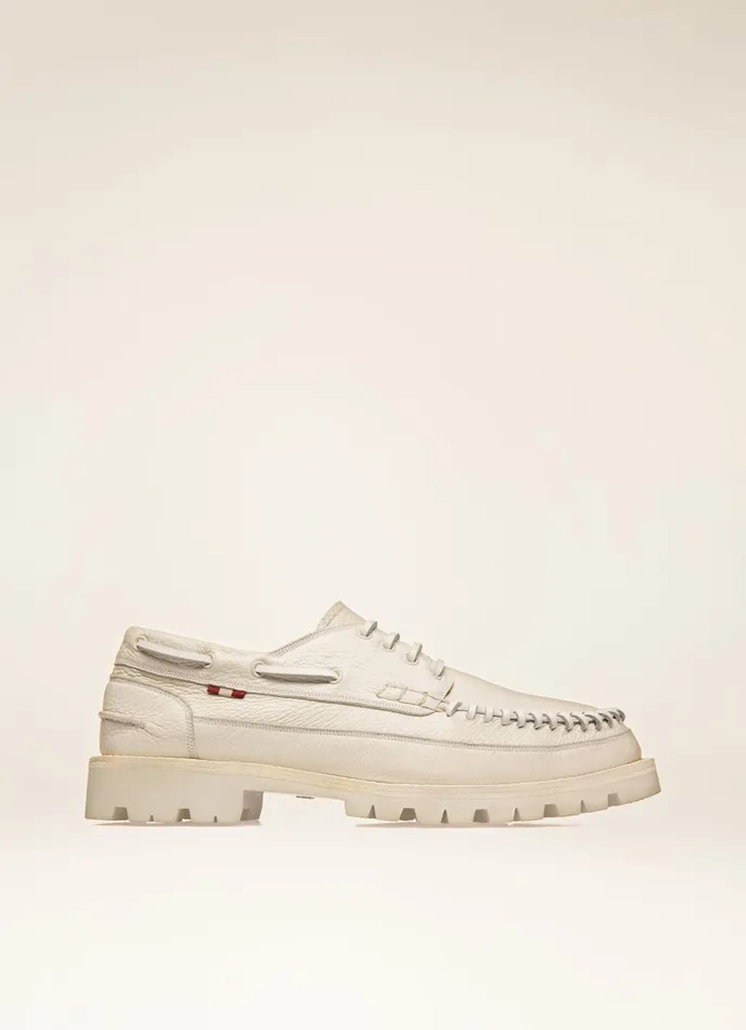 Men Bally LaceUps And Monks Trendal 8211 Leather Moccasins In White
