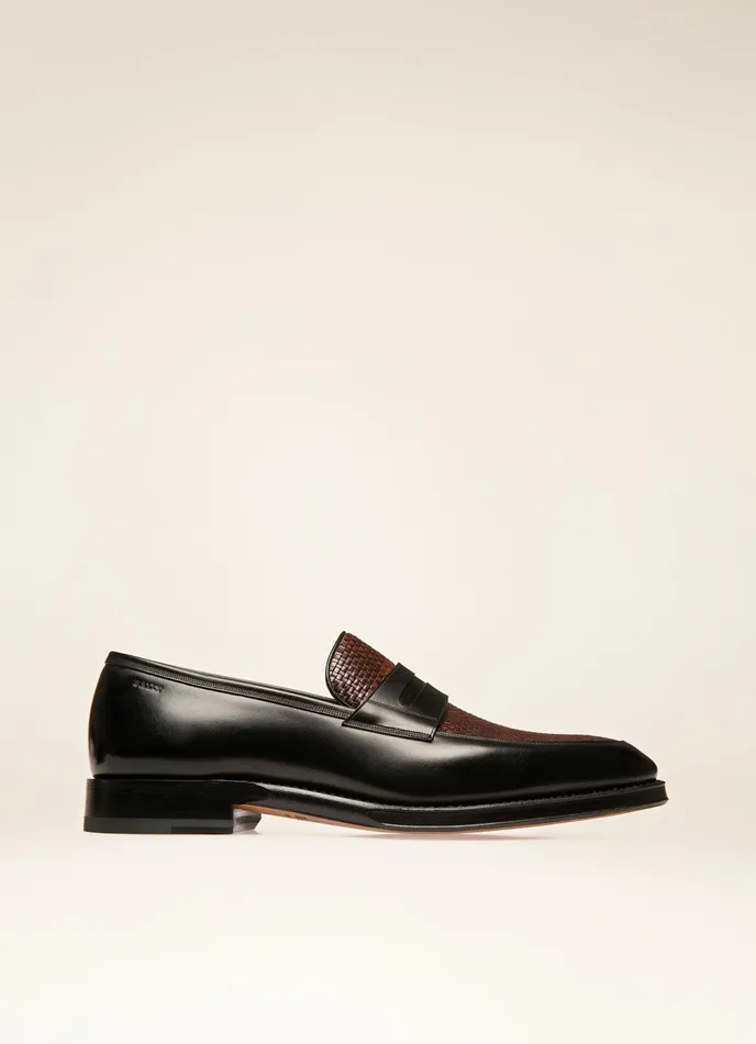 Men Bally Loafers And Moccasins Scardix 8211 Leather Loafers In Black and Brown