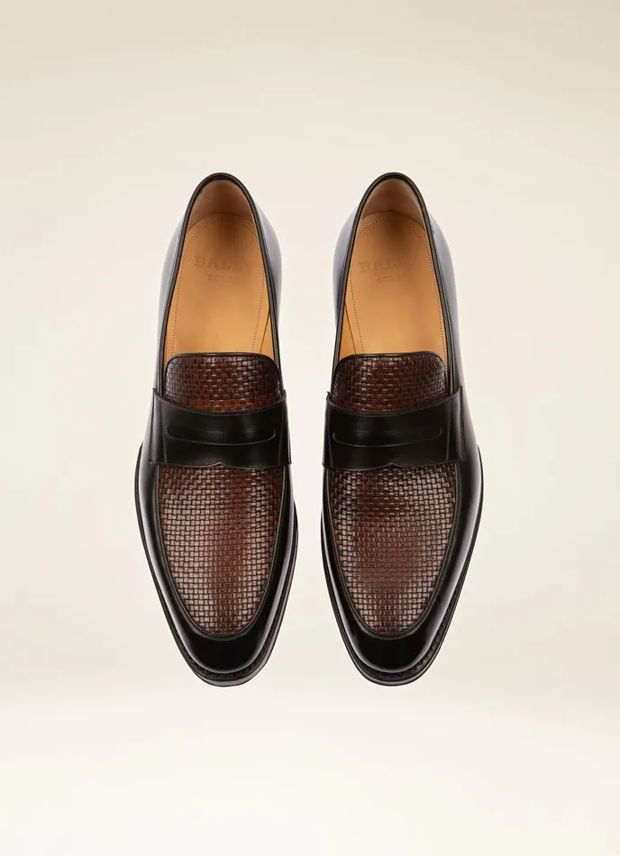 Men Bally Loafers And Moccasins Scardix 8211 Leather Loafers In Black and Brown