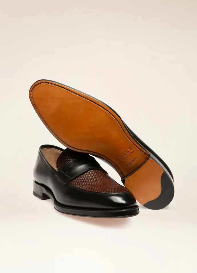 Men Bally Loafers And Moccasins Scardix 8211 Leather Loafers In Black and Brown