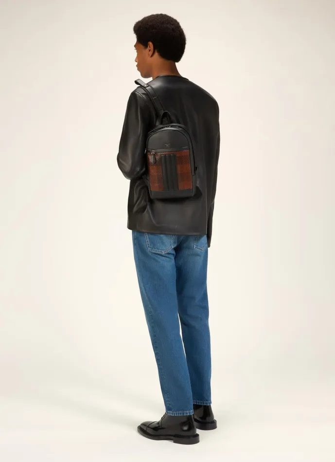Men Bally Messenger Bags Hari 8211 Leather Sling Bag In Brown and Black