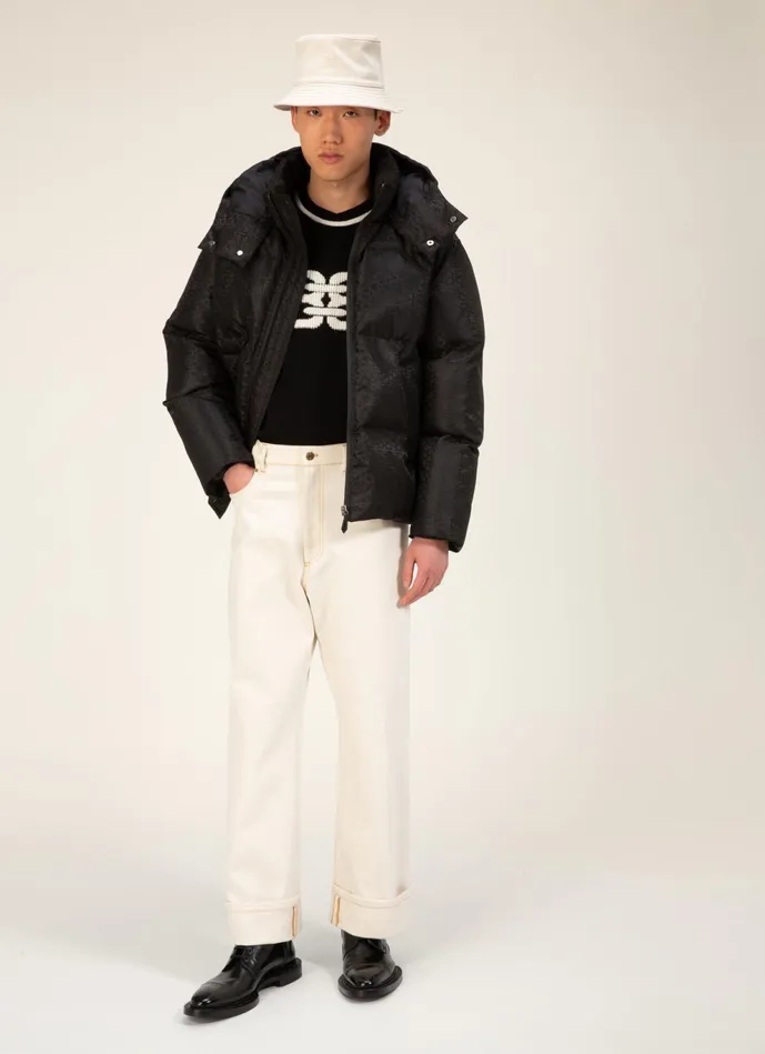 Men Bally Outerwear BMonogram Puffer Jacket 8211 Nylon Outerwear In Black