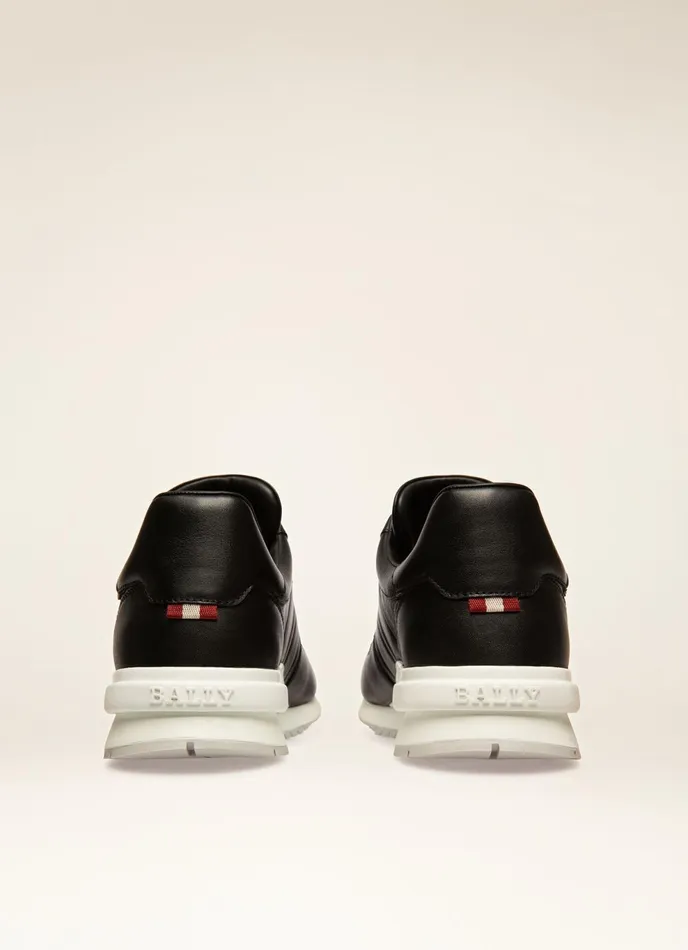 Men Bally Sneakers Asler 8211 Leather Sneakers In Black