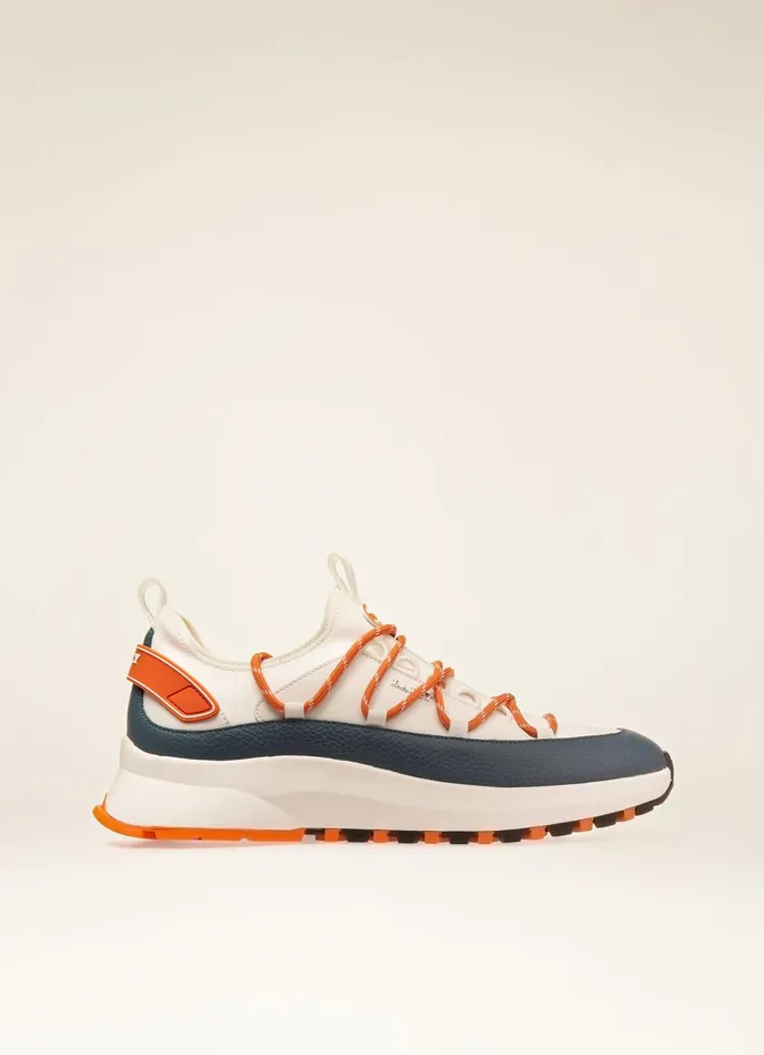 Men Bally Sneakers Delys 8211 Leather Sneakers In Blue and White