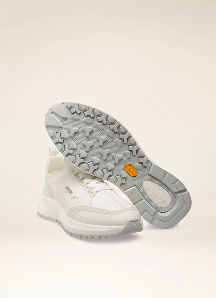 Men Bally Sneakers Deven 8211 Leather Sneakers In White