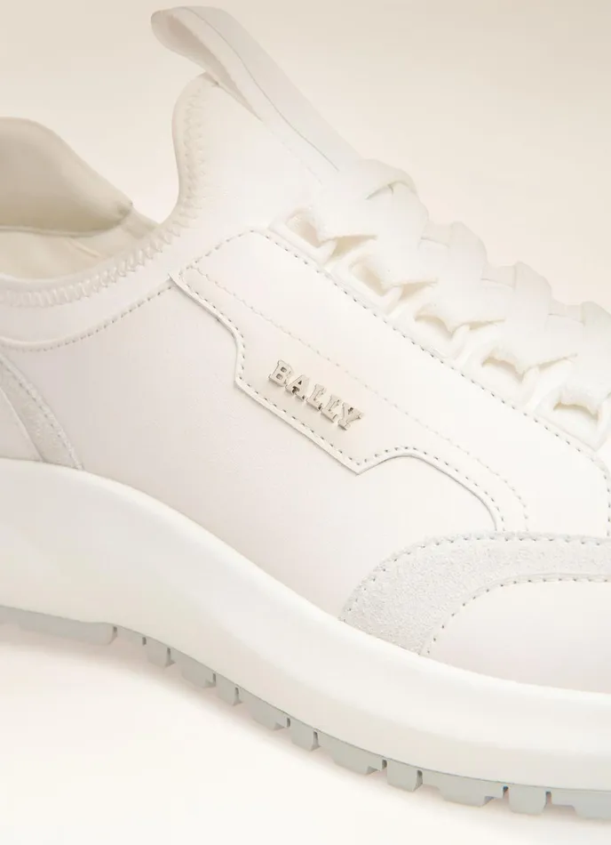 Men Bally Sneakers Deven 8211 Leather Sneakers In White