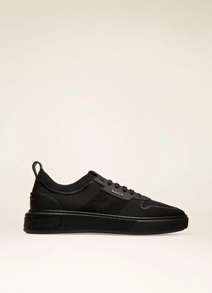 Men Bally Sneakers Macky 8211 Knit Fabric Sneakers In Black