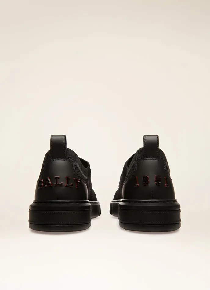 Men Bally Sneakers Macky 8211 Knit Fabric Sneakers In Black