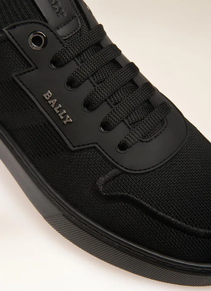 Men Bally Sneakers Macky 8211 Knit Fabric Sneakers In Black