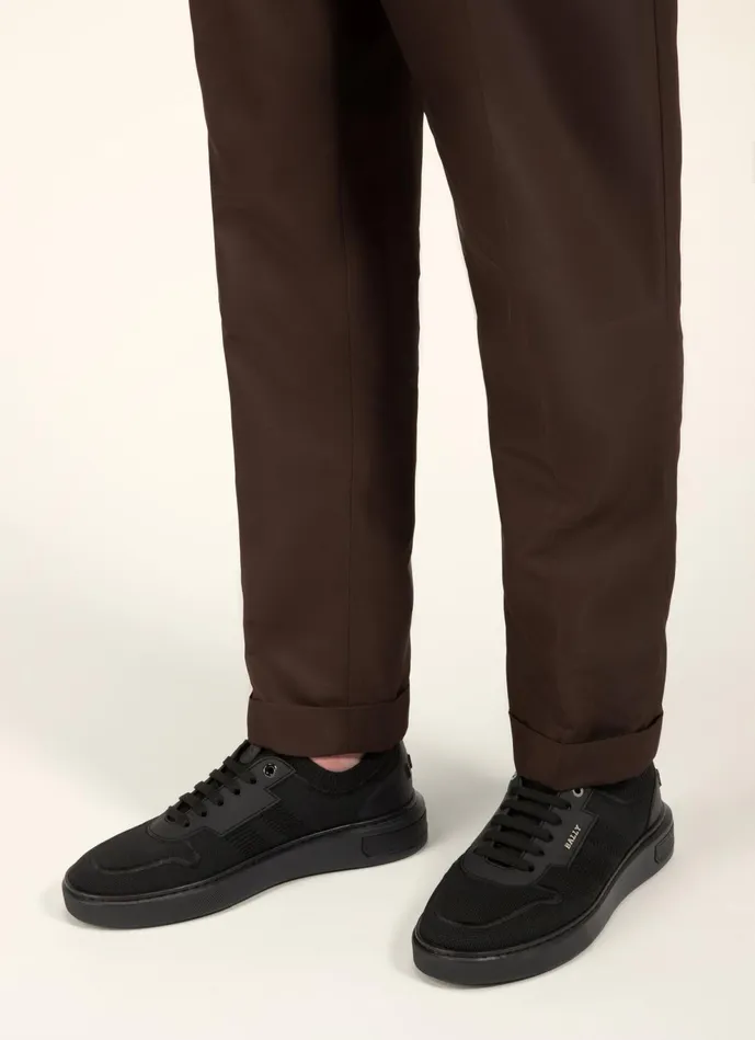 Men Bally Sneakers Macky 8211 Knit Fabric Sneakers In Black