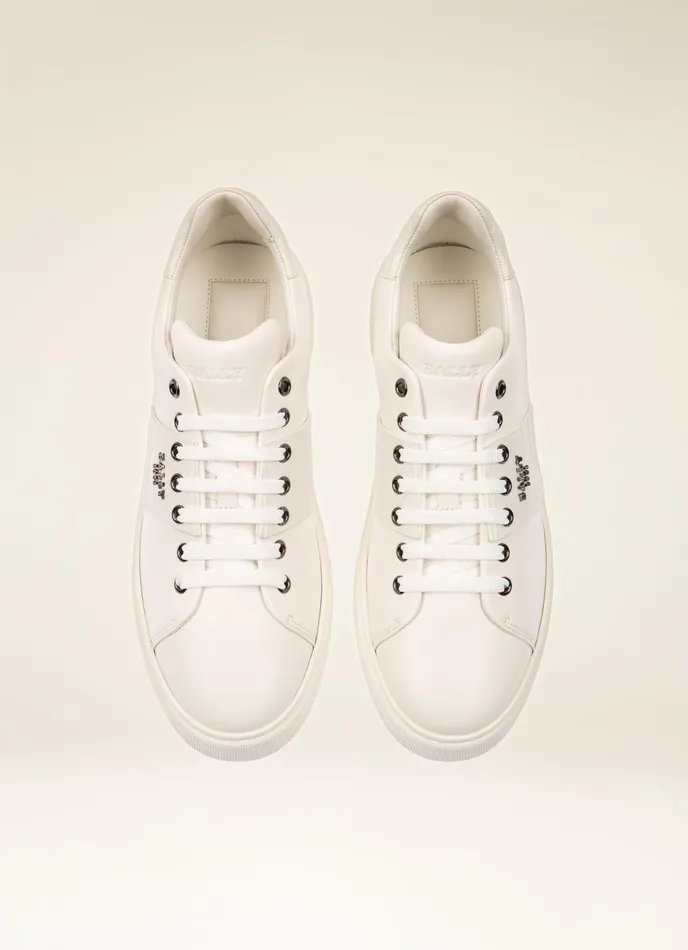 Men Bally Sneakers Mattye 8211 Leather Sneakers In White