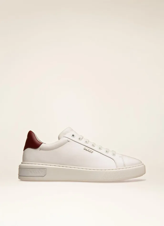 Men Bally Sneakers Miky 8211 Leather Sneakers In White