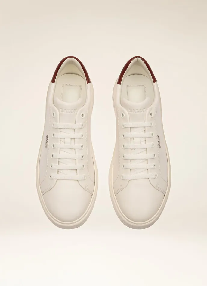 Men Bally Sneakers Miky 8211 Leather Sneakers In White