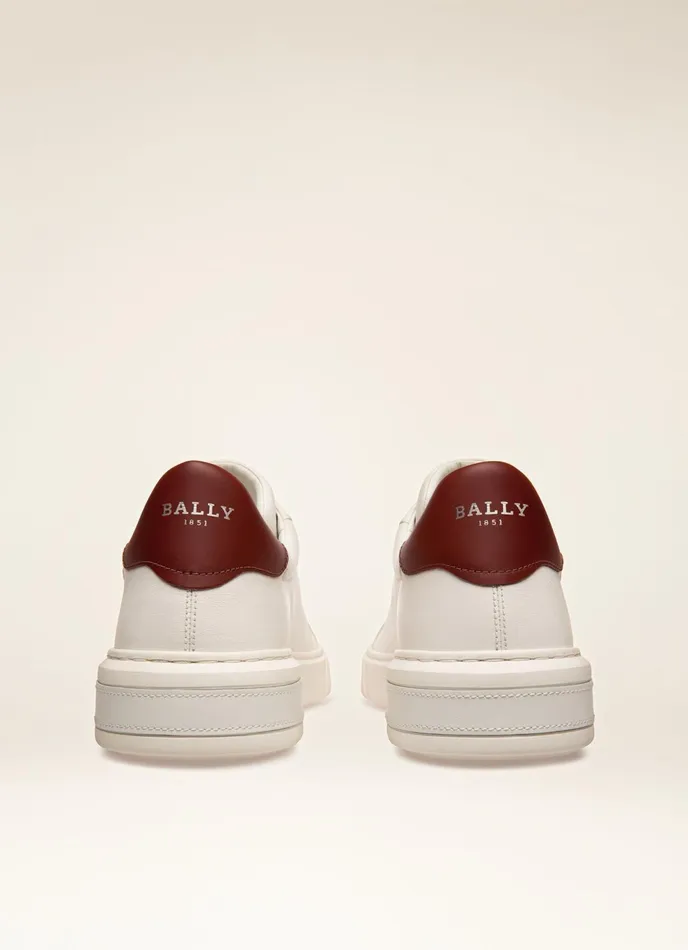 Men Bally Sneakers Miky 8211 Leather Sneakers In White