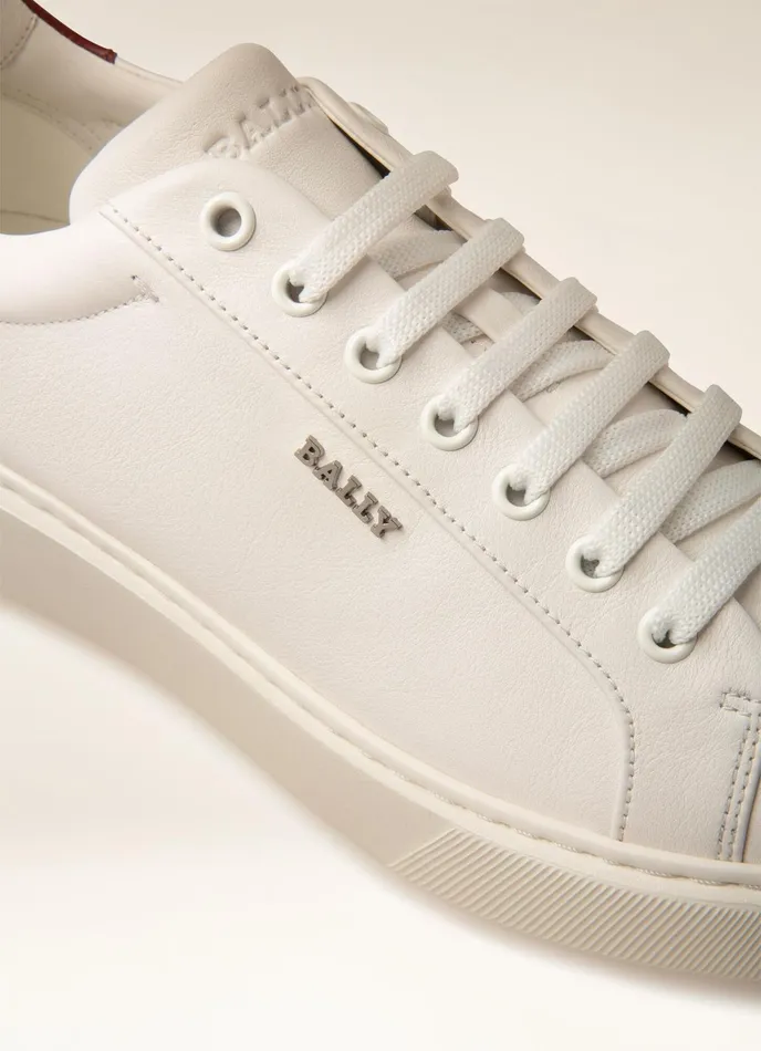 Men Bally Sneakers Miky 8211 Leather Sneakers In White