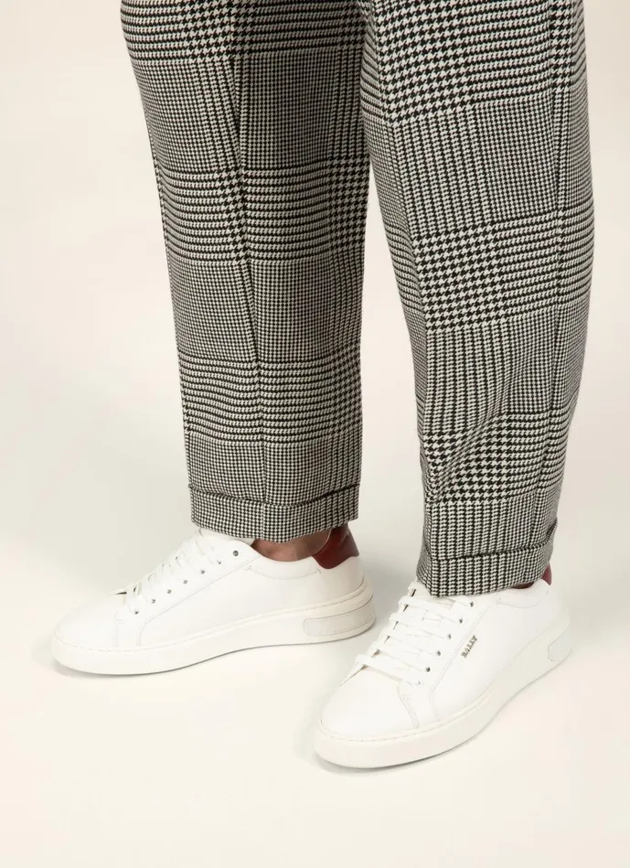 Men Bally Sneakers Miky 8211 Leather Sneakers In White
