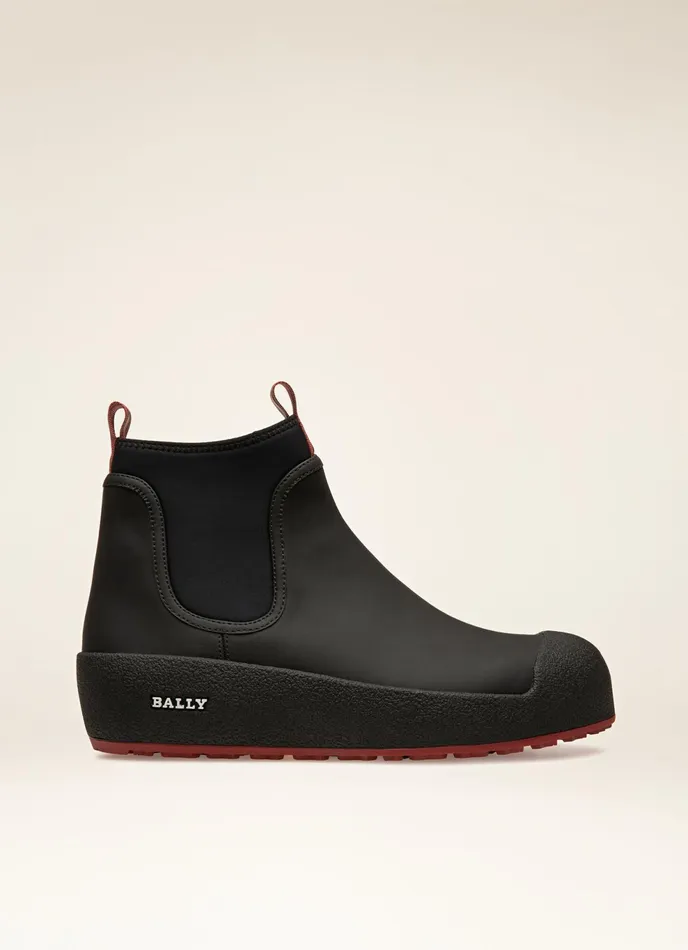 Men Bally Snow Boots Cubrid 8211 Leather Snow Boots In Black