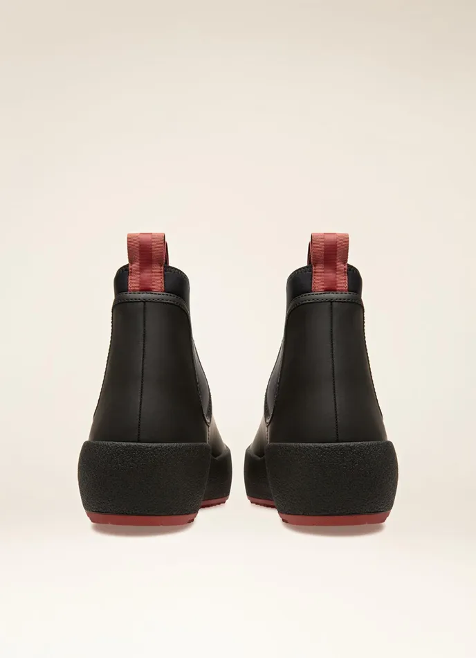 Men Bally Snow Boots Cubrid 8211 Leather Snow Boots In Black