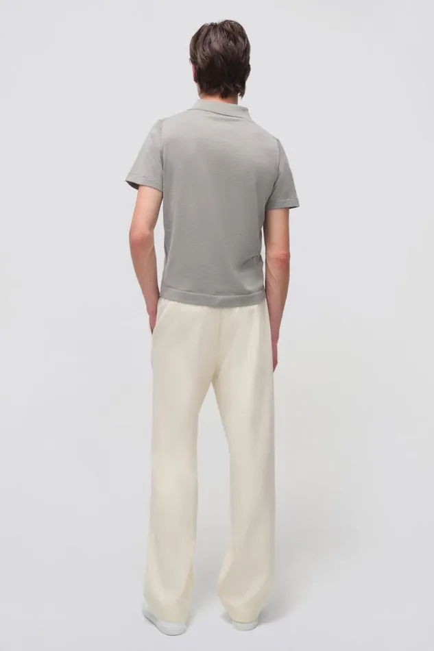 Men Barron Polo Fog Jonathan Simkhai Knitwear