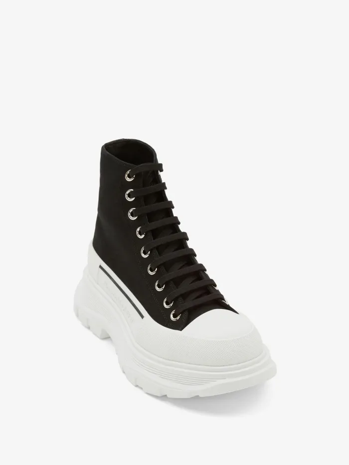 Men Boots Alexander McQueen Tread Slick Boot Blackwhite