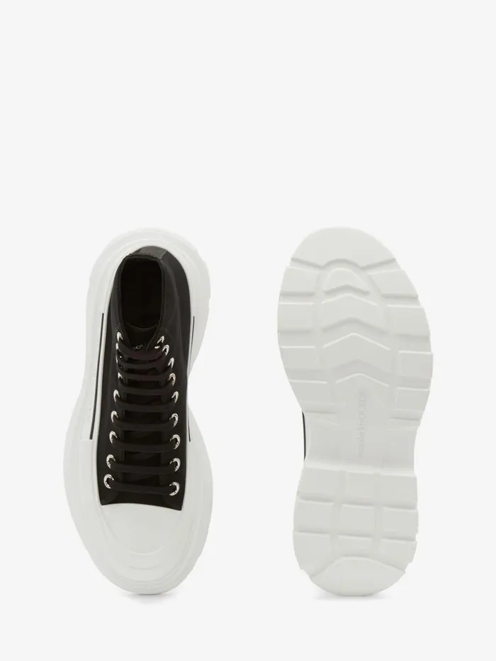 Men Boots Alexander McQueen Tread Slick Boot Blackwhite