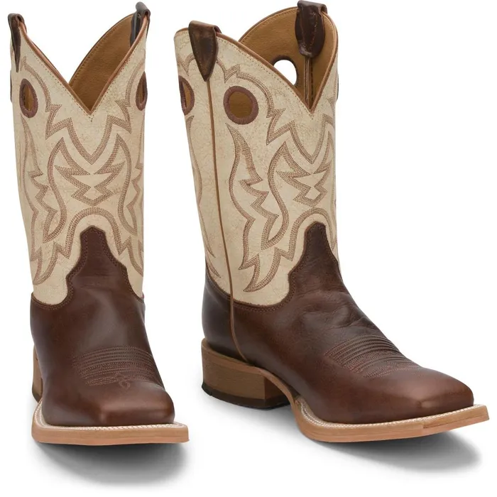 MEN Caddo 11034 Western Cognac Damiana Justin Boots Western