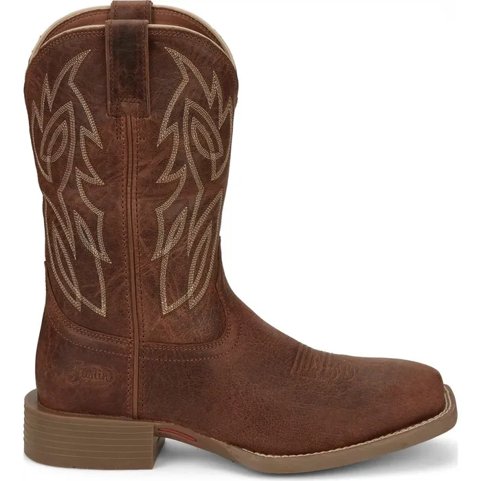 MEN Canter 11034 Western Amber Brown Justin Boots Western