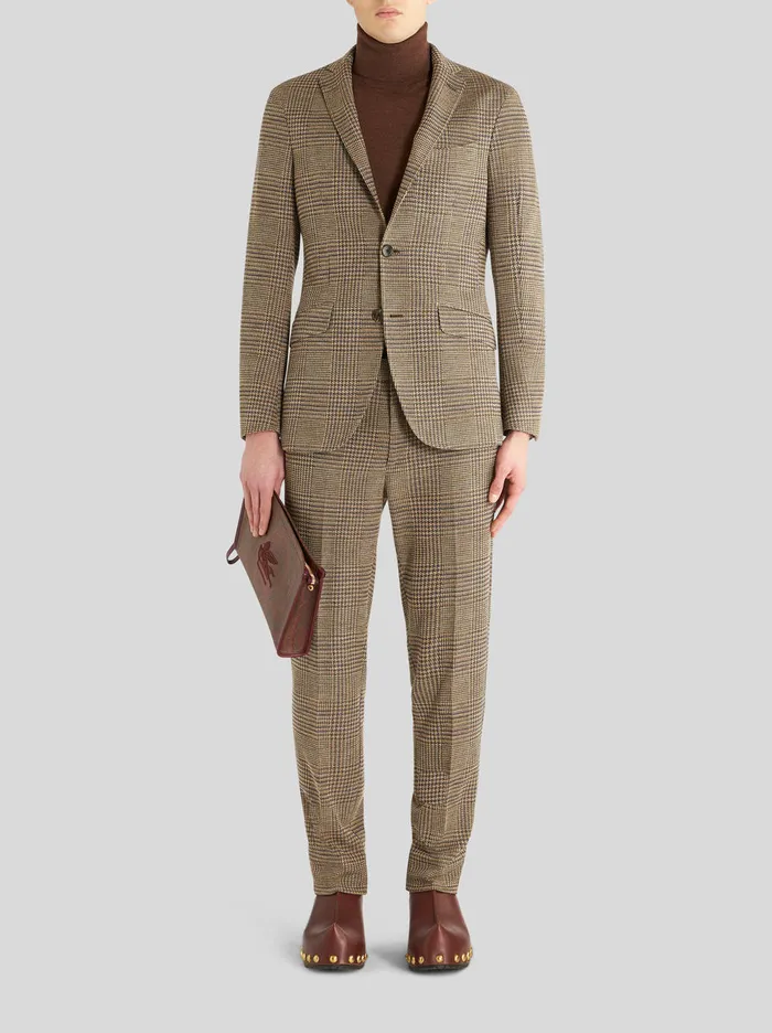 Men Check Jersey Jacket Etro Jackets