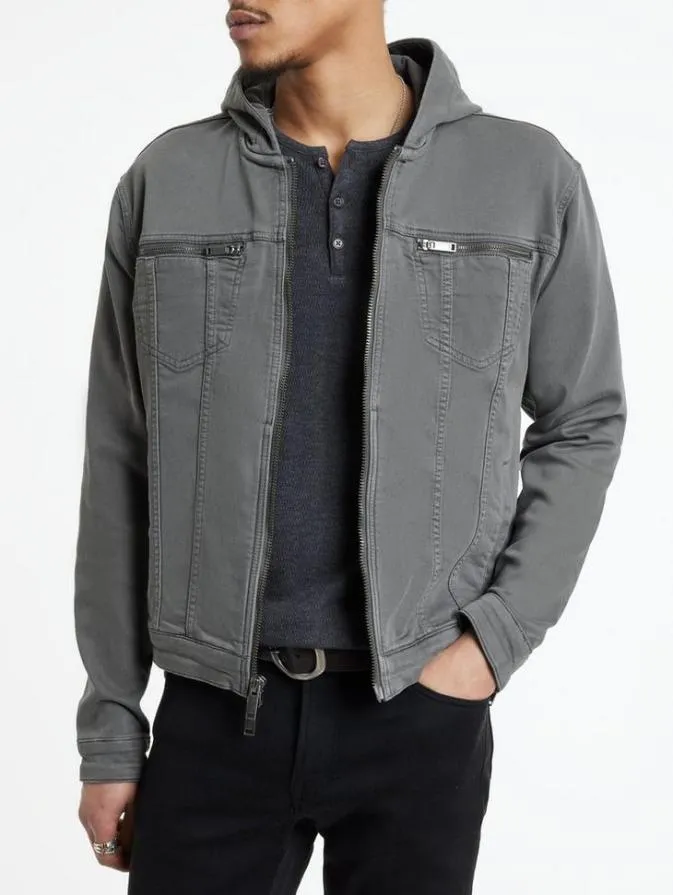 Men Coats And Jackets John Varvatos SCOTT JACKET Shark Men Coats And Jackets John Varvatos SCOTT JACKET Shark