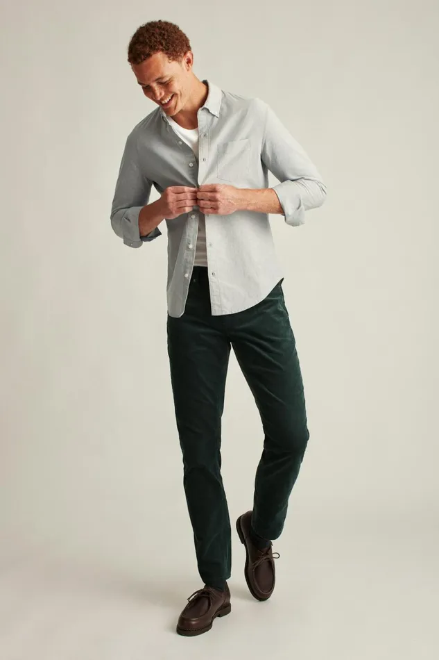 Men Corduroy 5Pocket Pants Pine Green Bonobos 5Pocket Pants