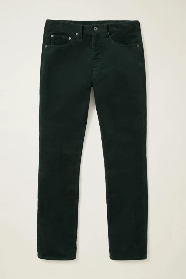 Men Corduroy 5Pocket Pants Pine Green Bonobos 5Pocket Pants