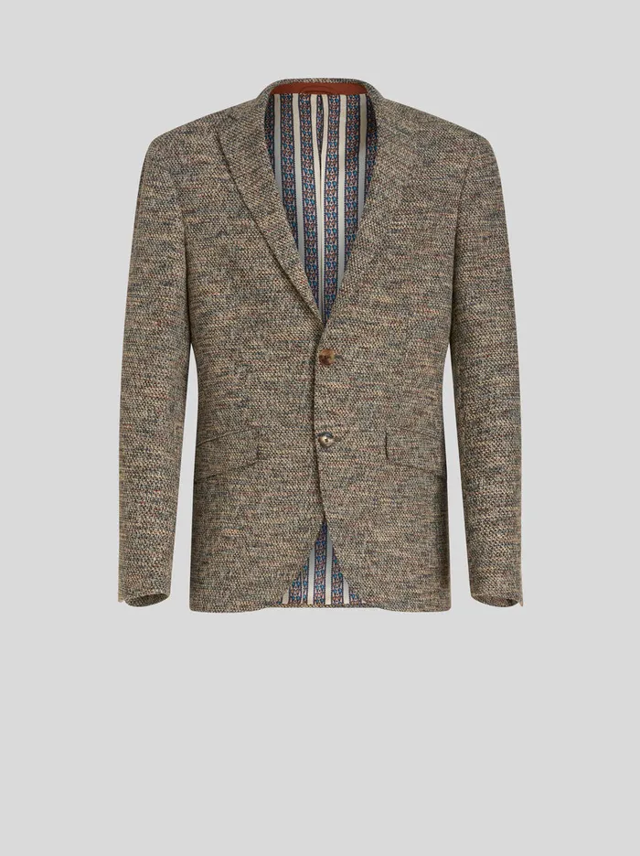 Men Cotton And Virgin Wool Jacket Etro Jackets